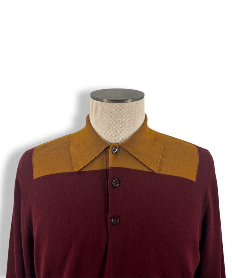 20AW DRIES VAN NOTEN – Bi-color Polo Knit | Chr