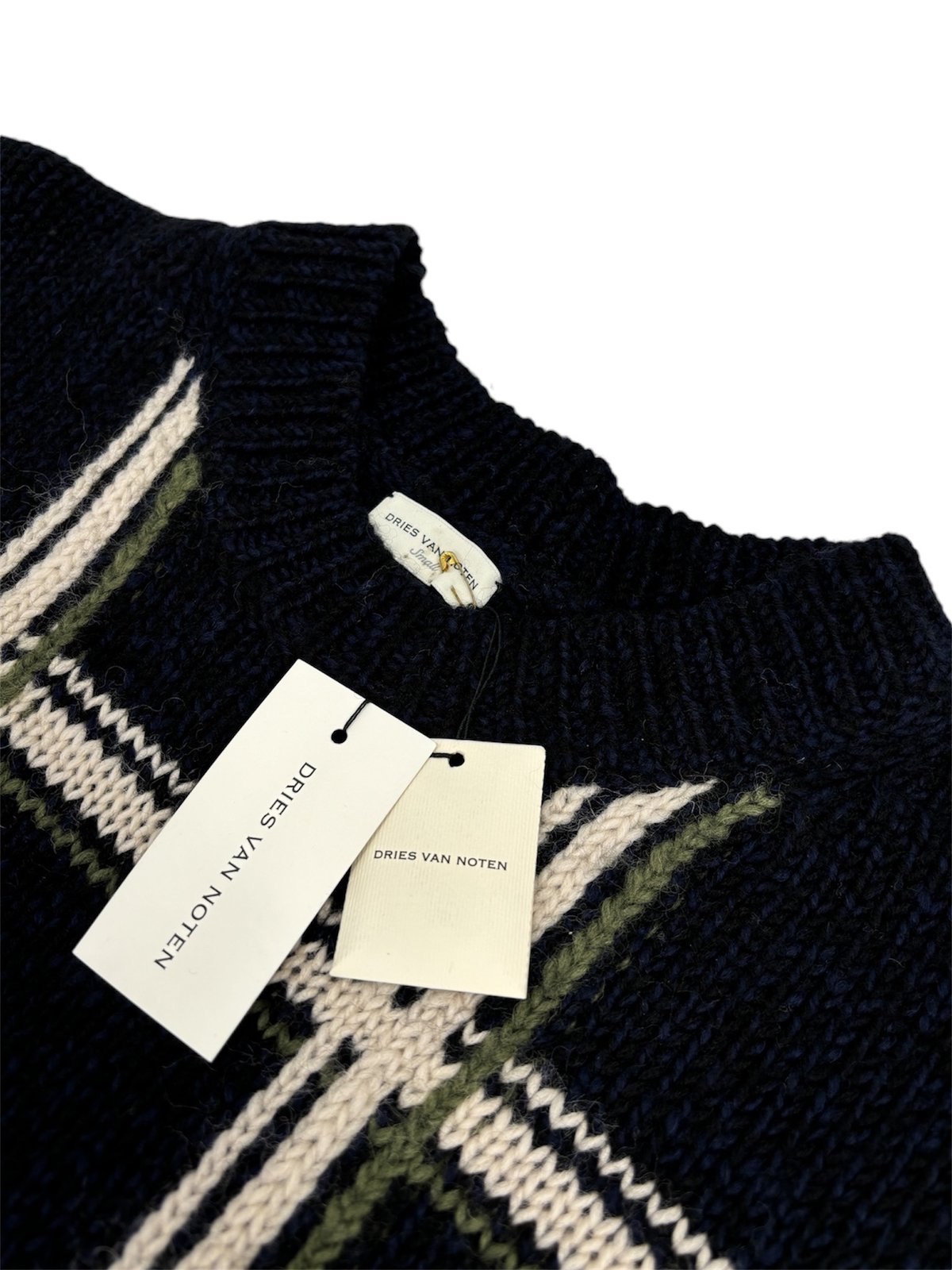 20AW DRIES VAN NOTEN / Windowpane Check Crewne