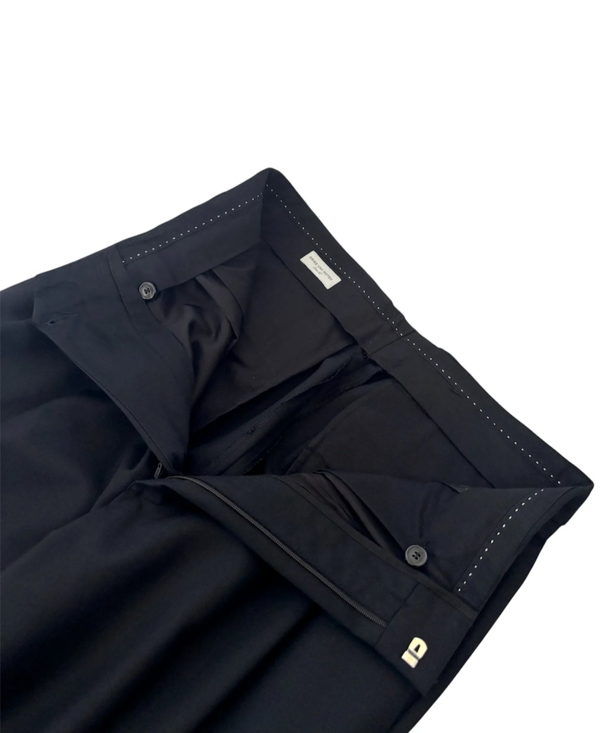 22SS DRIES VAN NOTEN – 2Tuck Wide Tapered Trous