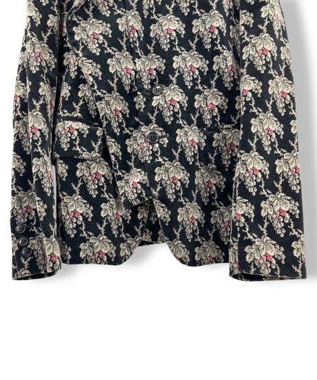 01AW COMME des GARCONS – Floral Jacquard Jacket