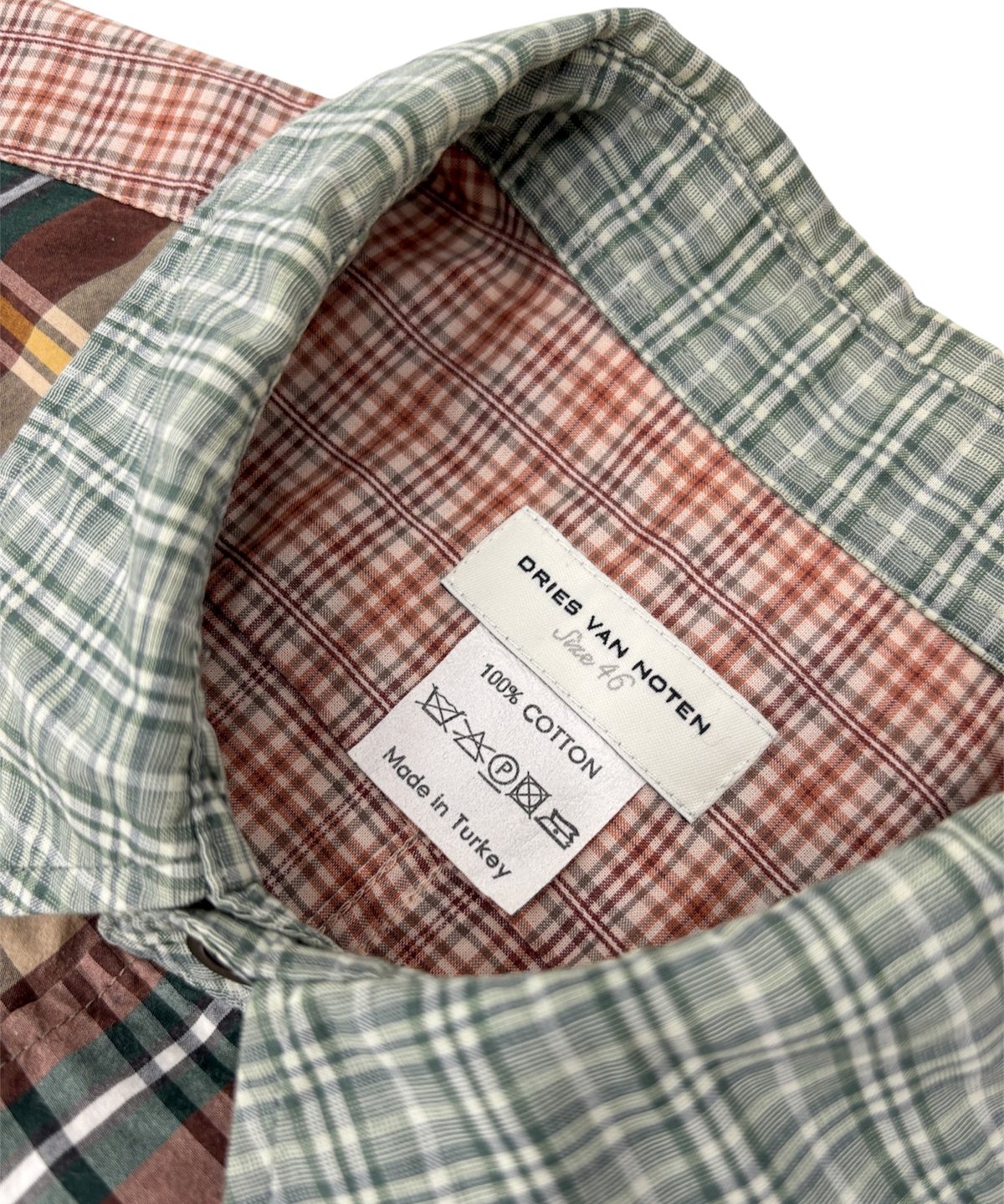 DRIES VAN NOTEN – Crazy Check Short Sleeve Shir