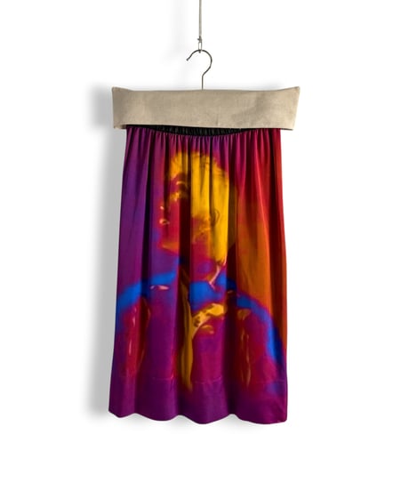 21SS DRIES VAN NOTEN – Mid-length Art Print Skirt