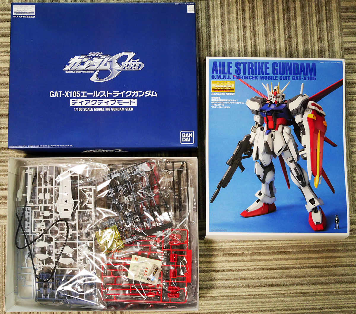 「希少品」ガンダムSEED MGエールストライクガンダム　ディアクティブモード ガンダムSEED BANDAI 限定品 MG 1/100 エールストライクガンダム