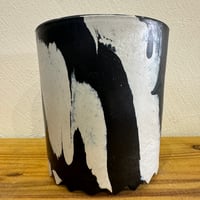 CUP 10 BLACK AND WHITE 牛乳植物鉢