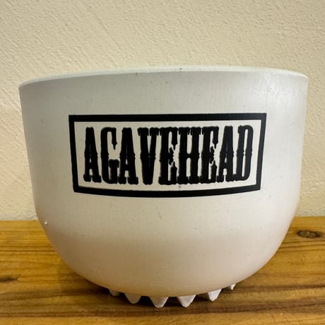 WAN 13 WHITE 「AGAVE HEAD」牛乳植物鉢