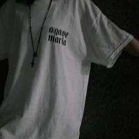 【フロントロゴのみ】a(ga)ve maria Tee White