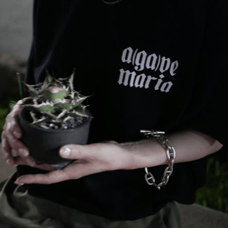 【フロントロゴのみ】a(ga)ve maria Tee Black
