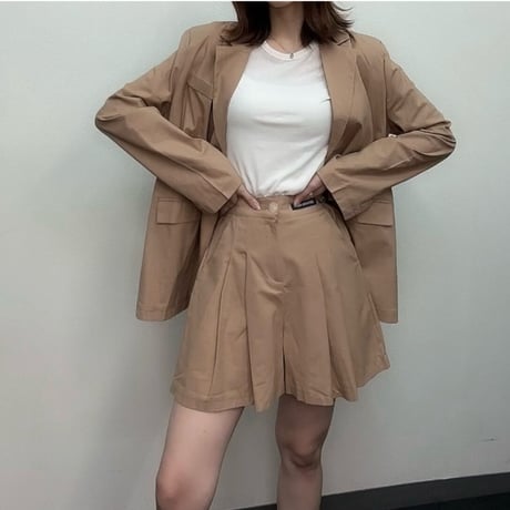 ジャケット×ショートパンツセットアップ　k000029