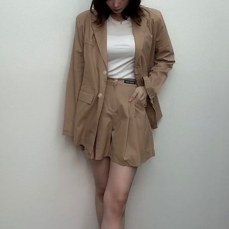 ジャケット×ショートパンツセットアップ　k000029