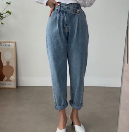 アシンメトリーデニムパンツ　k000042