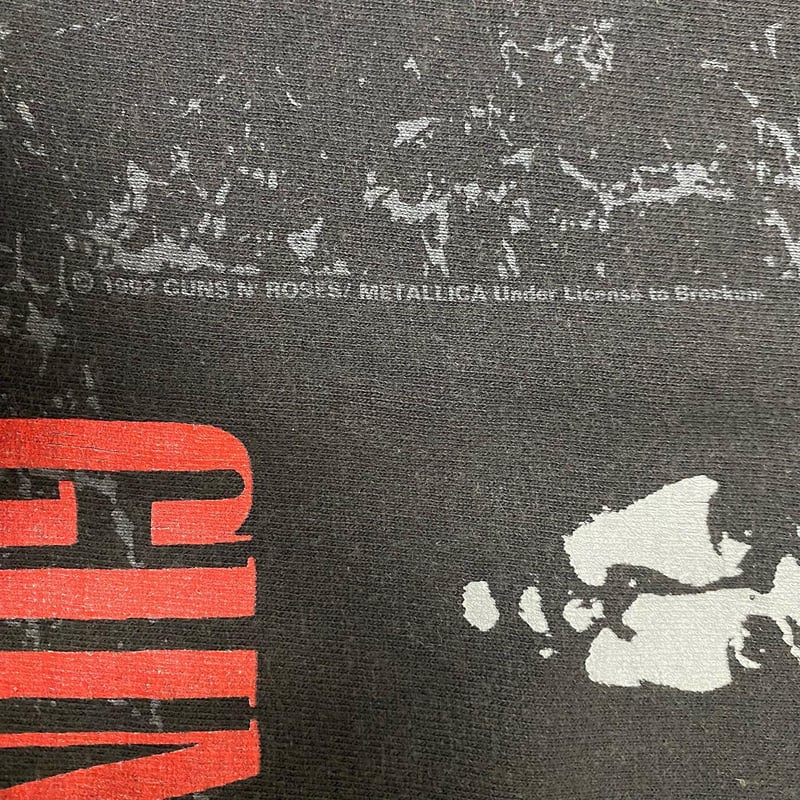 90s BROCKUM ”METALLICA×GUNS N' ROSES“ t-shirt |