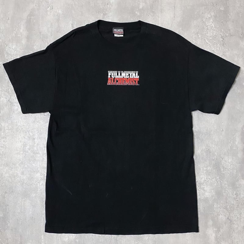 鋼の錬金術師 Tシャツ Mサイズ ブラック 古着Tシャツ】アニメ 鋼の錬金術師 エドワード・エルリック&ロイ