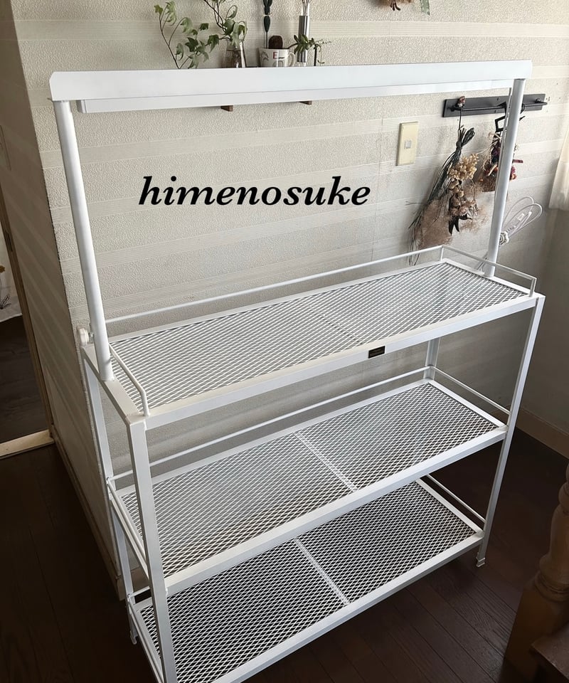 ☆送料込み☆アイアン植物棚ホワイト　即購入OK ライトレール付　アガベ　塊根 送料込み アイアンシェルフ即購入OK ライトレール付 植物棚