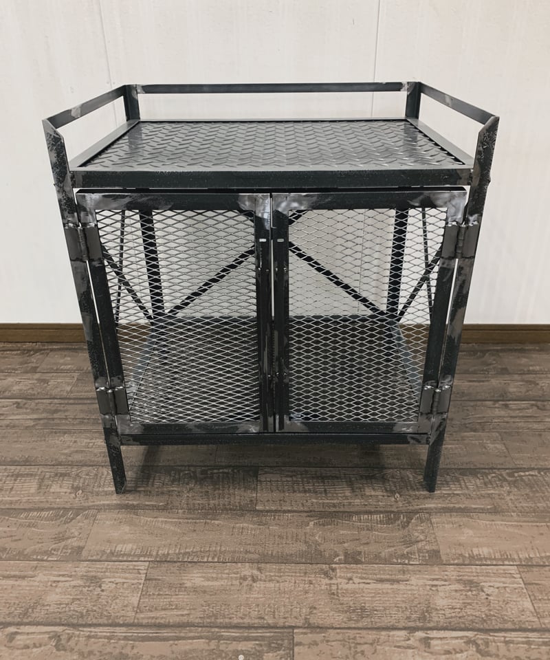 climbon25(2) キャビネット 3色展開】幅90cm 木目調とアイアンの脚がおしゃれなキャビネット