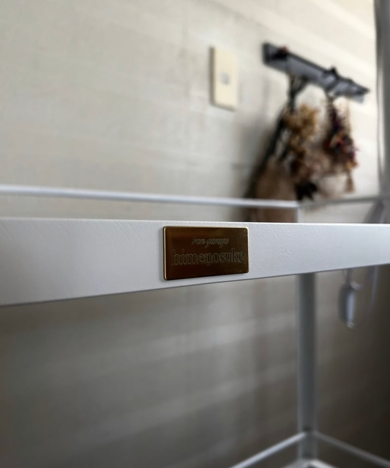 PS-15 1mライトレール付植物棚ホワイト 3段シェルフ | アイアン