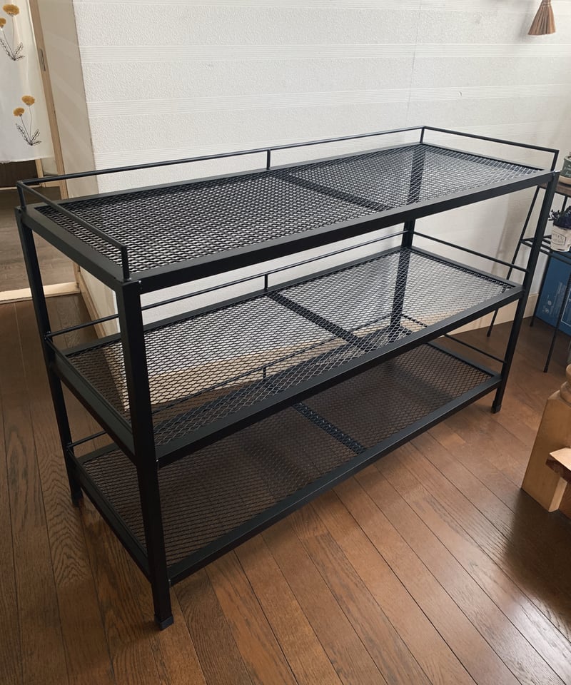 アイアン植物棚 PS-09 アイアン植物棚 ワイドな3段タイプ | アイアンガレージhimenosuke