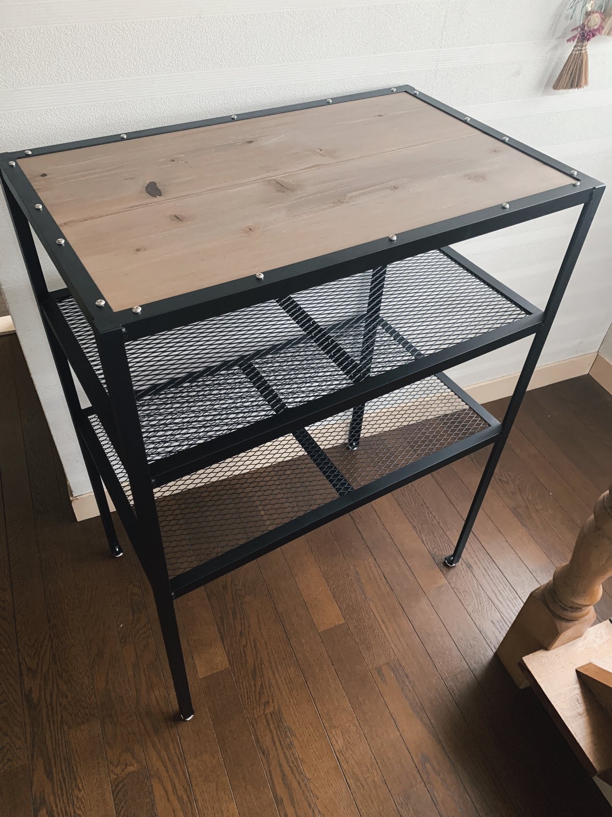 1台限定！　塗装前完成品　アイアン　ミニ植物棚　塗装後発送！ 1台限定！塗装前完成品アイアンミニ植物棚塗装後発送！