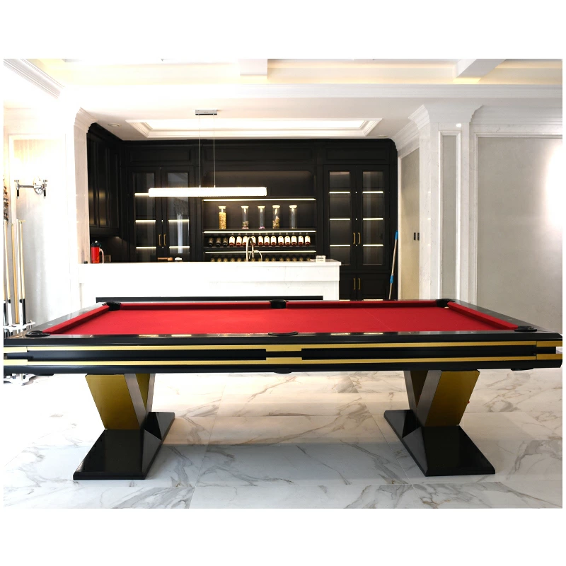 ビリヤード台（V型モダン）9FT レッド | ST-Billiards