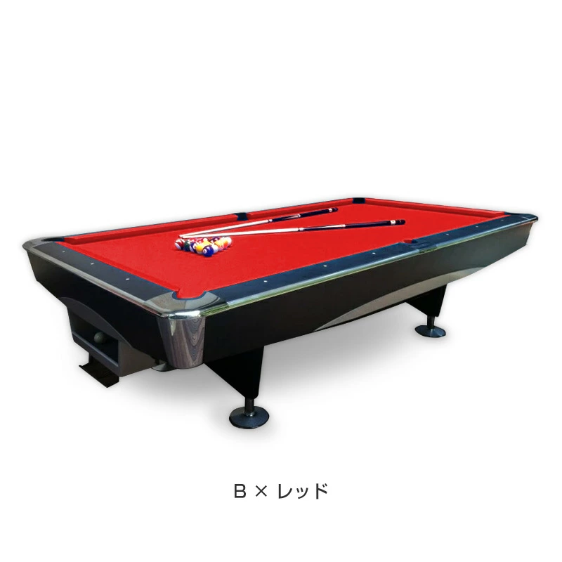 ビリヤード台（スタイリッシュ）9FT B x レッド | ST-Billiards