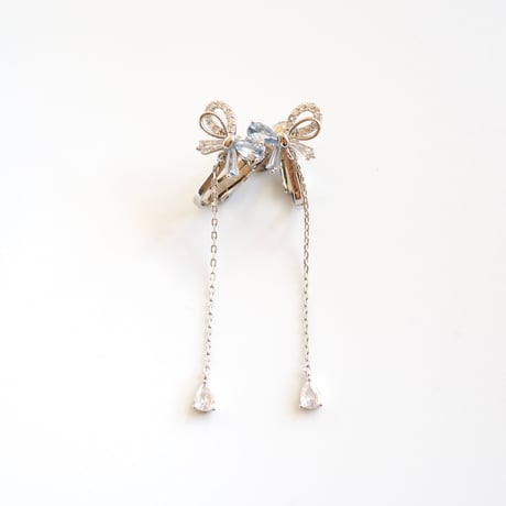 736,リボンジョーズゴールドピアス Fusion 18 Kt. yellow gold open earhoop | Georg Jensen
