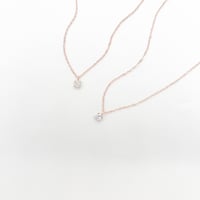 petit diamond stone necklace