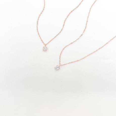 petit diamond stone necklace
