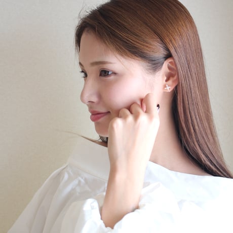 █♡奏瑠♡★イヤリング21点 キラキラハートのチェーンピアス【赤/両耳】/ kuro_kawaE (クロ