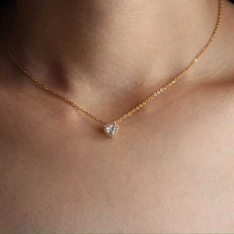 heart Heirō gold necklace