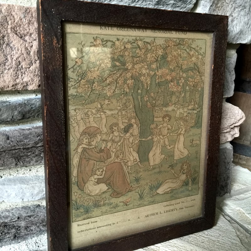 Framed Kate Greenaway Print - ケイト・グリーナウェイ挿絵 Framed Kate Greenaway Print - ケイト・グリーナウェイ挿絵