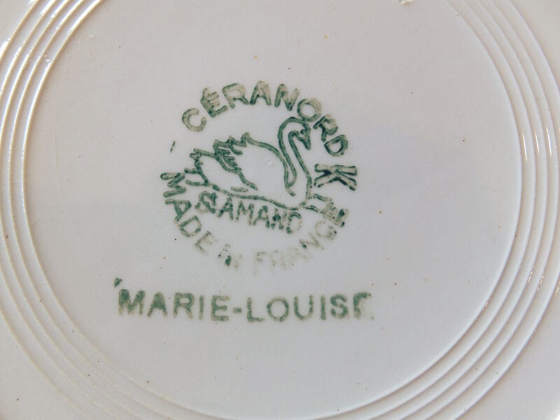 French Ceranord St.Amand Plate - フランスのプレート - |