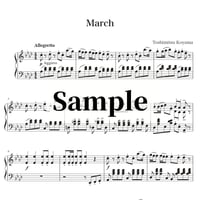 【楽譜009】（sheet music）Toshimitsu Koyama - March in A flat major