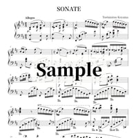 【楽譜002】（sheet music）Toshimitsu Koyama - Piano Sonata in D major “Grosse Sonate”