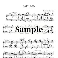 【楽譜024】（sheet music）Toshimitsu Koyama - Papillon