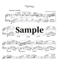 【楽譜014】（sheet music）Toshimitsu Koyama -「Spring」