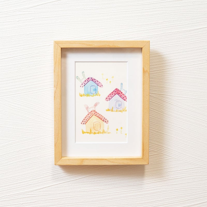 在庫限り】ハードメープルの無垢材を使ったフォトフレーム【ポスト