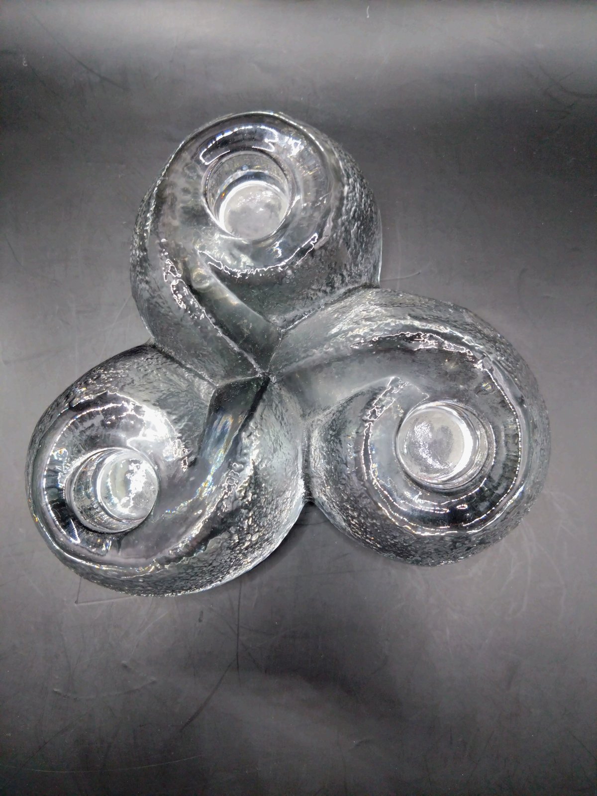 希少 Orrefors オレフォス クリスタル キャンドルホルダー