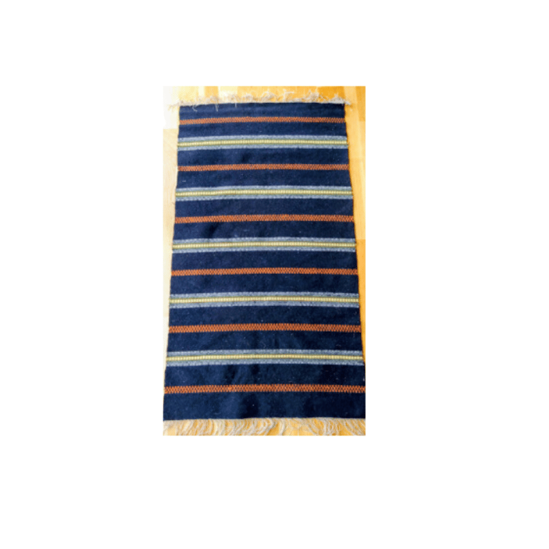 スウェーデン製 ヴィンテージ フレミッシュ織り 北欧伝統織物 マット