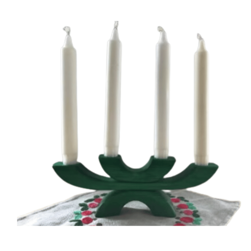 クリスマス　ヘムスロイド　スウェーデンキャンドルホルダー　キャンドルスタンド キャンドルスタンド ツリー（キャンドル付） (キャンドル