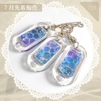 733 /【3点販売】深海の海プレートキーチェーン