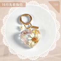 788 / 【アウトレット】お花のウォーリーストーンハート型