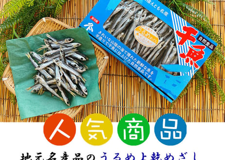 上乾　めざし　うるめ丸干し（大きめ）　中箱　300g