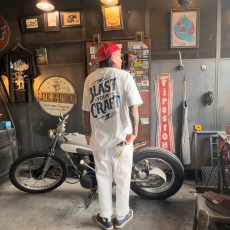 LxC B.Y.C Ｔshirt【WHITE/NAVY】
