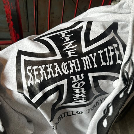 LxC FIRE CREWNECK SWEAT(GRAY)