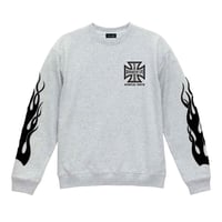 LxC FIRE CREWNECK SWEAT(GRAY)