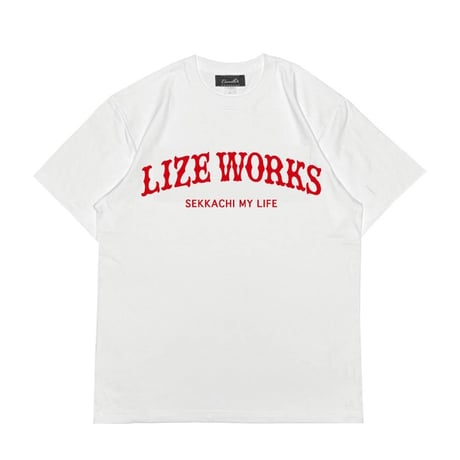 LIZEWORKS x CAMILLO collaboration Ｔshirt【WHITE/RED】