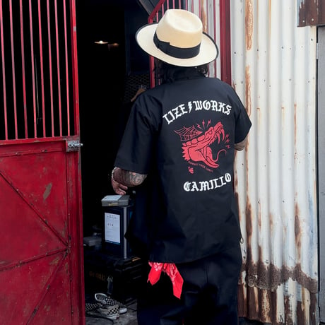 LxC SNAKE WORK SHIRT (BLACK)