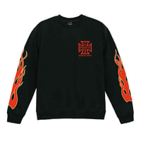 LxC FIRE CREWNECK SWEAT(BLACK)
