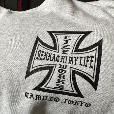 LxC FIRE CREWNECK SWEAT(GRAY)