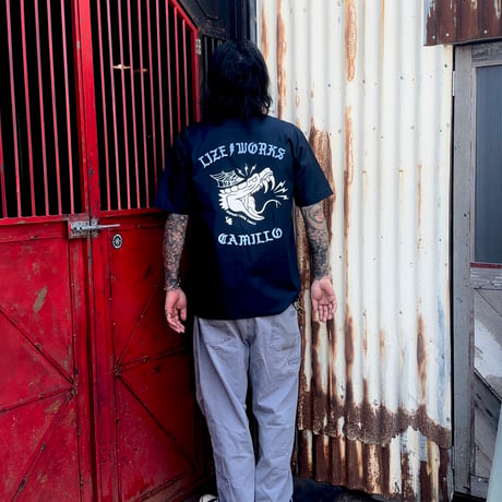 LxC SNAKE WORK SHIRT (NAVY)