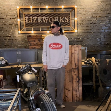 B.Y.C CREWNECK SWEAT(GRAY/RED)